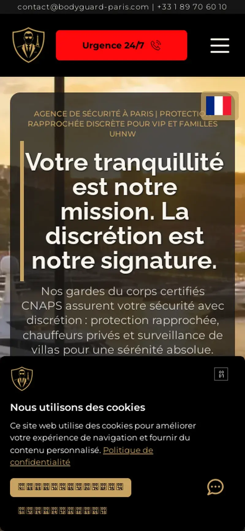 Bodyguard Paris — étude de cas